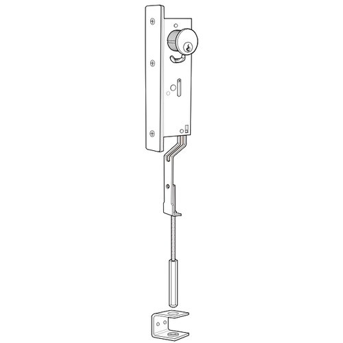 CYL OPERATED FLUSHBOLT 31/32